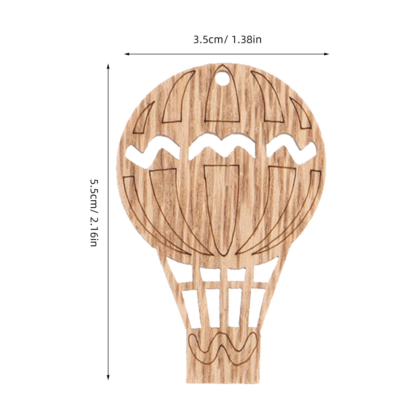 10Pcs Wooden Hot Air Balloon W - Art And Craft For Nursery 评论和价格